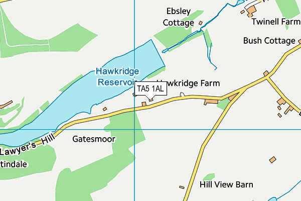 TA5 1AL map - OS VectorMap District (Ordnance Survey)