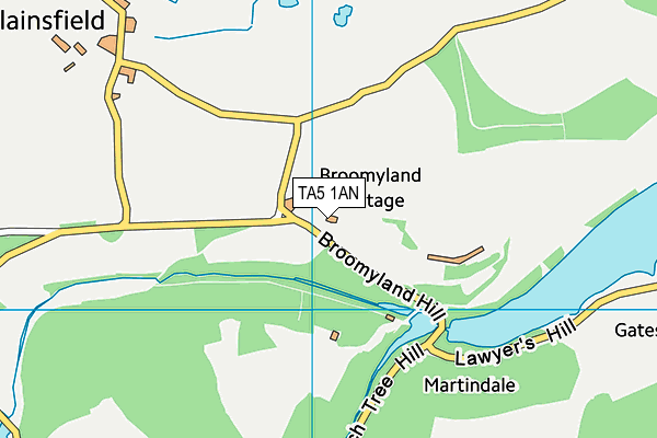 TA5 1AN map - OS VectorMap District (Ordnance Survey) TA5 1AN map - OS VectorMap District (Ordnance Survey)