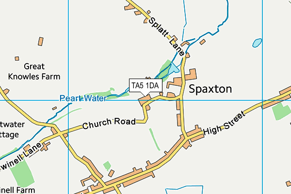 TA5 1DA map - OS VectorMap District (Ordnance Survey)