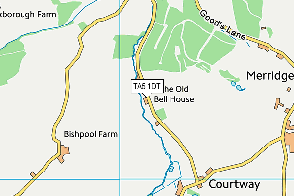 TA5 1DT map - OS VectorMap District (Ordnance Survey) TA5 1DT map - OS VectorMap District (Ordnance Survey)