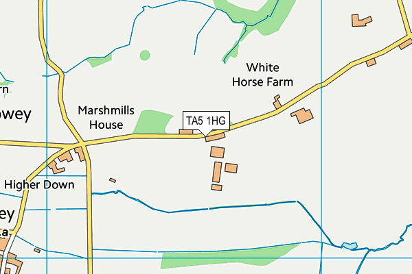 TA5 1HG map - OS VectorMap District (Ordnance Survey)