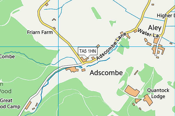 TA5 1HN map - OS VectorMap District (Ordnance Survey) TA5 1HN map - OS VectorMap District (Ordnance Survey)