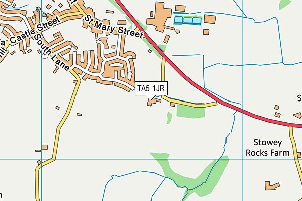 TA5 1JR map - OS VectorMap District (Ordnance Survey) TA5 1JR map - OS VectorMap District (Ordnance Survey)