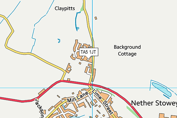 TA5 1JT map - OS VectorMap District (Ordnance Survey) TA5 1JT map - OS VectorMap District (Ordnance Survey)