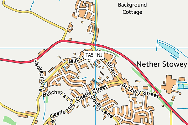 TA5 1NJ map - OS VectorMap District (Ordnance Survey) TA5 1NJ map - OS VectorMap District (Ordnance Survey)