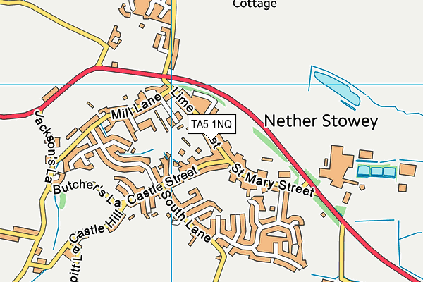 TA5 1NQ map - OS VectorMap District (Ordnance Survey) TA5 1NQ map - OS VectorMap District (Ordnance Survey)