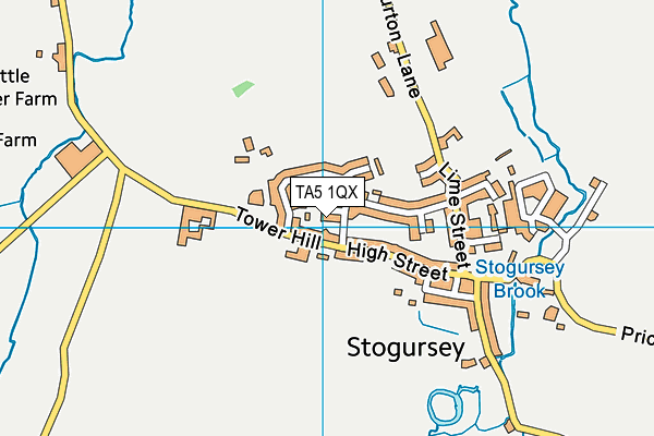 TA5 1QX map - OS VectorMap District (Ordnance Survey) TA5 1QX map - OS VectorMap District (Ordnance Survey)