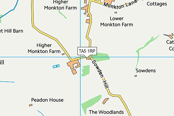 TA5 1RP map - OS VectorMap District (Ordnance Survey) TA5 1RP map - OS VectorMap District (Ordnance Survey)