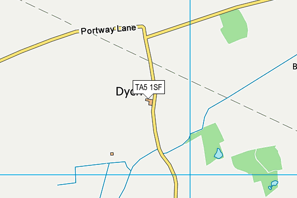 TA5 1SF map - OS VectorMap District (Ordnance Survey)