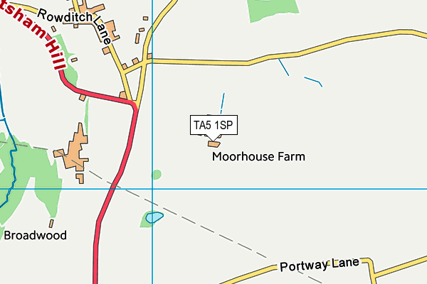 TA5 1SP map - OS VectorMap District (Ordnance Survey)