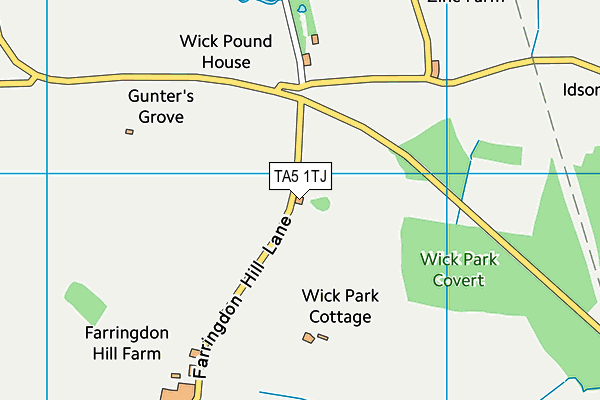 TA5 1TJ map - OS VectorMap District (Ordnance Survey)
