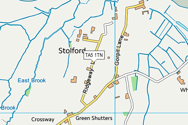 TA5 1TN map - OS VectorMap District (Ordnance Survey) TA5 1TN map - OS VectorMap District (Ordnance Survey)