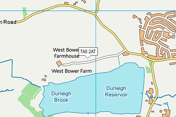 TA5 2AT map - OS VectorMap District (Ordnance Survey) TA5 2AT map - OS VectorMap District (Ordnance Survey)