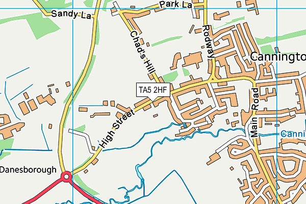 TA5 2HF map - OS VectorMap District (Ordnance Survey) TA5 2HF map - OS VectorMap District (Ordnance Survey)
