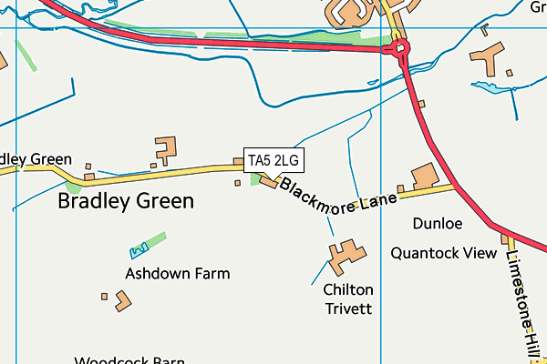 TA5 2LG map - OS VectorMap District (Ordnance Survey) TA5 2LG map - OS VectorMap District (Ordnance Survey)