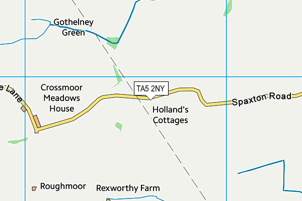 TA5 2NY map - OS VectorMap District (Ordnance Survey)