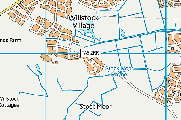 TA5 2RR map - OS VectorMap District (Ordnance Survey) TA5 2RR map - OS VectorMap District (Ordnance Survey)