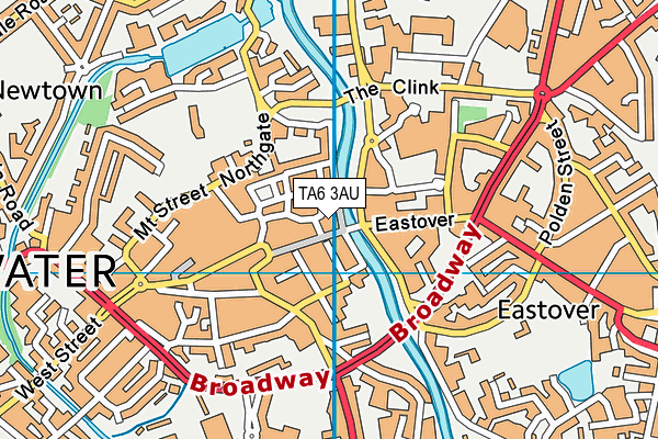 TA6 3AU map - OS VectorMap District (Ordnance Survey) TA6 3AU map - OS VectorMap District (Ordnance Survey)