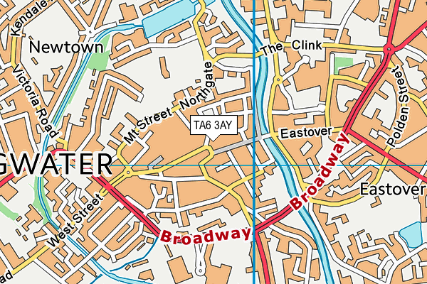TA6 3AY map - OS VectorMap District (Ordnance Survey) TA6 3AY map - OS VectorMap District (Ordnance Survey)