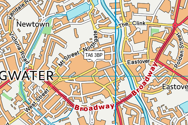 TA6 3BP map - OS VectorMap District (Ordnance Survey) TA6 3BP map - OS VectorMap District (Ordnance Survey)