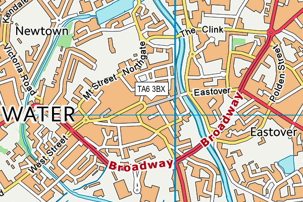 TA6 3BX map - OS VectorMap District (Ordnance Survey) TA6 3BX map - OS VectorMap District (Ordnance Survey)