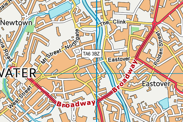 TA6 3BZ map - OS VectorMap District (Ordnance Survey) TA6 3BZ map - OS VectorMap District (Ordnance Survey)