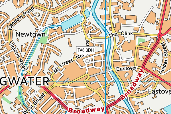 TA6 3DH map - OS VectorMap District (Ordnance Survey) TA6 3DH map - OS VectorMap District (Ordnance Survey)