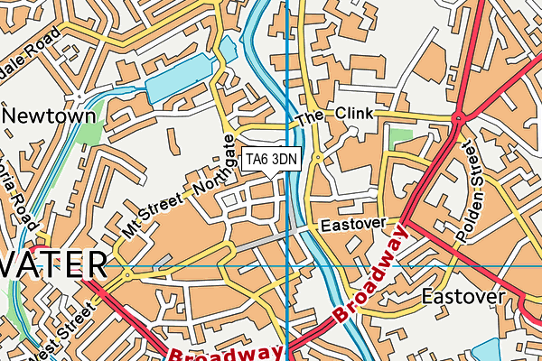 TA6 3DN map - OS VectorMap District (Ordnance Survey) TA6 3DN map - OS VectorMap District (Ordnance Survey)
