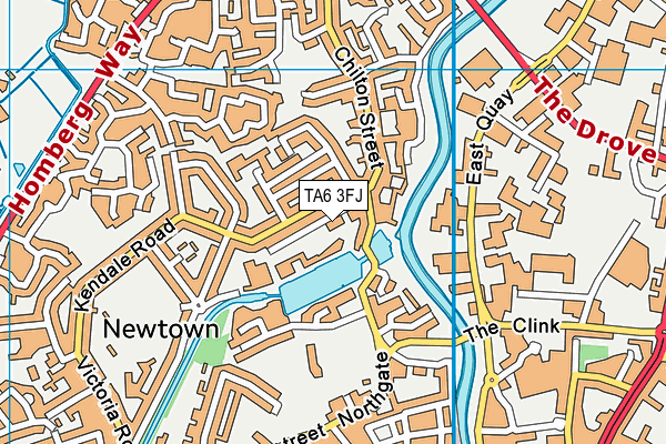 TA6 3FJ map - OS VectorMap District (Ordnance Survey) TA6 3FJ map - OS VectorMap District (Ordnance Survey)