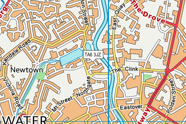 TA6 3JZ map - OS VectorMap District (Ordnance Survey) TA6 3JZ map - OS VectorMap District (Ordnance Survey)