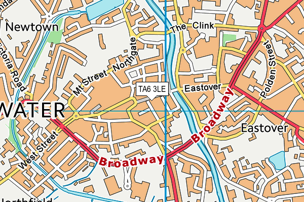TA6 3LE map - OS VectorMap District (Ordnance Survey) TA6 3LE map - OS VectorMap District (Ordnance Survey)