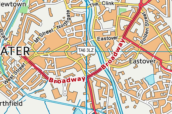 TA6 3LZ map - OS VectorMap District (Ordnance Survey) TA6 3LZ map - OS VectorMap District (Ordnance Survey)