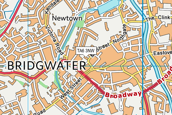 TA6 3NW map - OS VectorMap District (Ordnance Survey) TA6 3NW map - OS VectorMap District (Ordnance Survey)