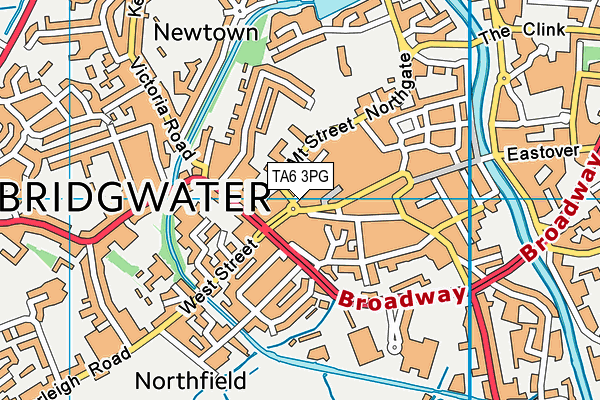 TA6 3PG map - OS VectorMap District (Ordnance Survey) TA6 3PG map - OS VectorMap District (Ordnance Survey)