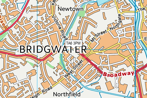 TA6 3PW map - OS VectorMap District (Ordnance Survey) TA6 3PW map - OS VectorMap District (Ordnance Survey)