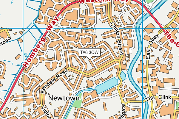 TA6 3QW map - OS VectorMap District (Ordnance Survey) TA6 3QW map - OS VectorMap District (Ordnance Survey)