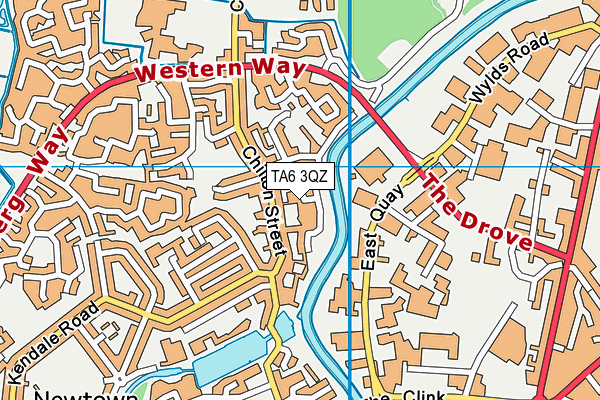 TA6 3QZ map - OS VectorMap District (Ordnance Survey) TA6 3QZ map - OS VectorMap District (Ordnance Survey)