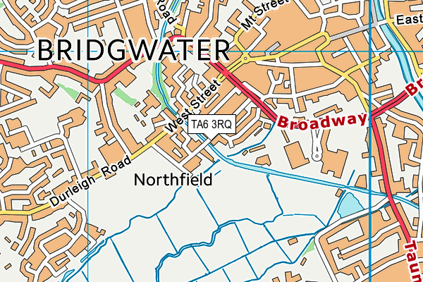 TA6 3RQ map - OS VectorMap District (Ordnance Survey) TA6 3RQ map - OS VectorMap District (Ordnance Survey)