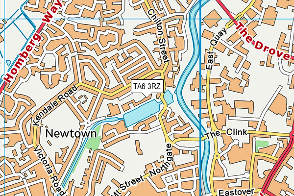TA6 3RZ map - OS VectorMap District (Ordnance Survey) TA6 3RZ map - OS VectorMap District (Ordnance Survey)