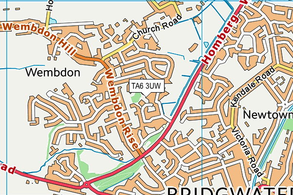 TA6 3UW map - OS VectorMap District (Ordnance Survey) TA6 3UW map - OS VectorMap District (Ordnance Survey)