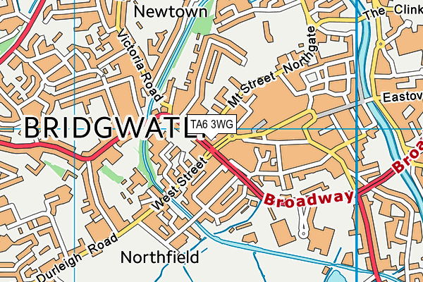 TA6 3WG map - OS VectorMap District (Ordnance Survey) TA6 3WG map - OS VectorMap District (Ordnance Survey)