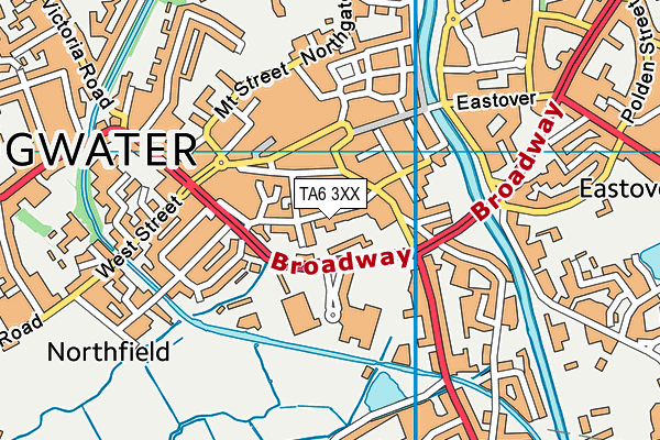 TA6 3XX map - OS VectorMap District (Ordnance Survey) TA6 3XX map - OS VectorMap District (Ordnance Survey)