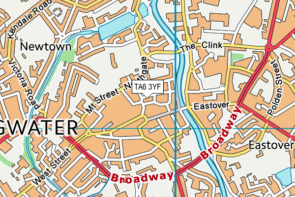 TA6 3YF map - OS VectorMap District (Ordnance Survey) TA6 3YF map - OS VectorMap District (Ordnance Survey)