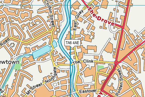 TA6 4AE map - OS VectorMap District (Ordnance Survey) TA6 4AE map - OS VectorMap District (Ordnance Survey)