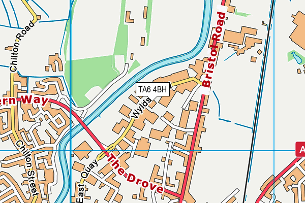 TA6 4BH map - OS VectorMap District (Ordnance Survey)