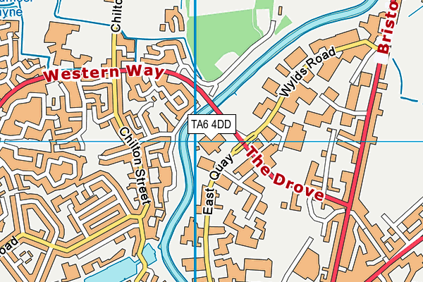 TA6 4DD map - OS VectorMap District (Ordnance Survey) TA6 4DD map - OS VectorMap District (Ordnance Survey)