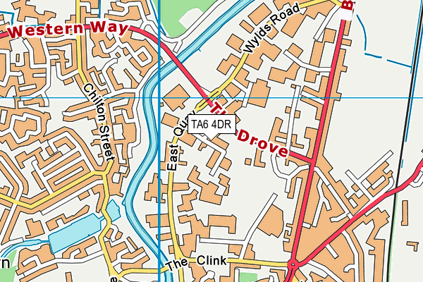 TA6 4DR map - OS VectorMap District (Ordnance Survey) TA6 4DR map - OS VectorMap District (Ordnance Survey)