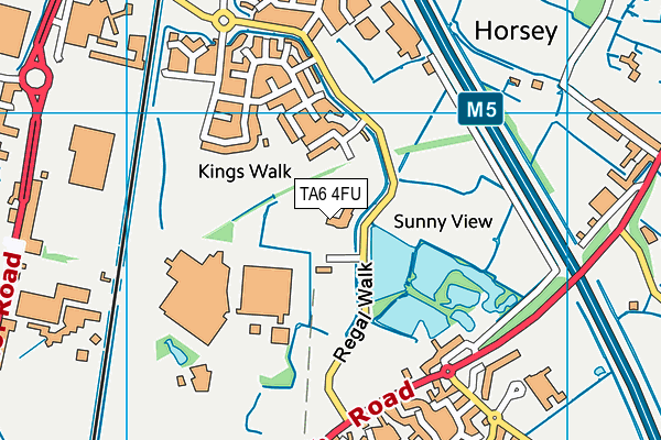 TA6 4FU map - OS VectorMap District (Ordnance Survey) TA6 4FU map - OS VectorMap District (Ordnance Survey)