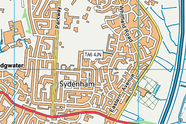 TA6 4JN map - OS VectorMap District (Ordnance Survey) TA6 4JN map - OS VectorMap District (Ordnance Survey)