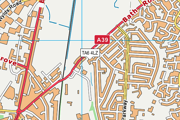 TA6 4LZ map - OS VectorMap District (Ordnance Survey) TA6 4LZ map - OS VectorMap District (Ordnance Survey)